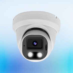 4K 8MP Full Color Turret IP Security Camera with SD Card Slot | Smart Dual Light, Two Way Talk, 2.8mm Lens, 98ft Night Vision, 110°Wide Angle, Human/Vehicle Detection in Saudi Arabia