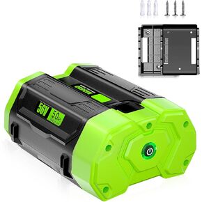 【With Holder & LED Indicator】5.0Ah Replacement Battery for EGO 56V Battery BA2800 BA4200 BA1400 BA5600T, Fit for EGO 56 Volt Battery Power+ Tools ST1502LB STA1500 CS1604 HT2400 LB4800 LB5804 LB6504 in Kuwait