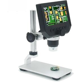Microscope Camera, 1-600x USB Digital Electronic Microscope Portable 4.3" LCD 3.6MP HD Magnifier Camera for PCB Motherboard Repair(D) in Saudi Arabia