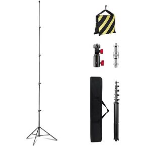 Meking 15.75 ft Heavy Duty Tripod for Xbotgo Falcon/Chameleon/Lights | Thickened Aluminium Alloy Tube with Air-Cushioned Absorption, 1/4" Quick-Release Adapter, with Carrying Bag and Sandbag in Saudi Arabia