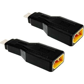 2Pcs XT60 to USB C Adapter，XT60 Male to USB Type-C Male Charging Connector for Notebook, Projectors, LED, Robot Vacuum,and Other Typec Devices in Kuwait