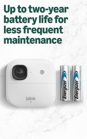 Blink Outdoor 2K+ and Mini 2K+ (newest model) — Wireless and plug-in 2K resolution smart security cameras, Sync Module Core included — 4 Cameras (White) in Saudi Arabia