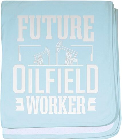 CafePress Funny Future Oilfield Worker Oil Work Baby Blanket, Super Soft Newborn Swaddle in Kuwait