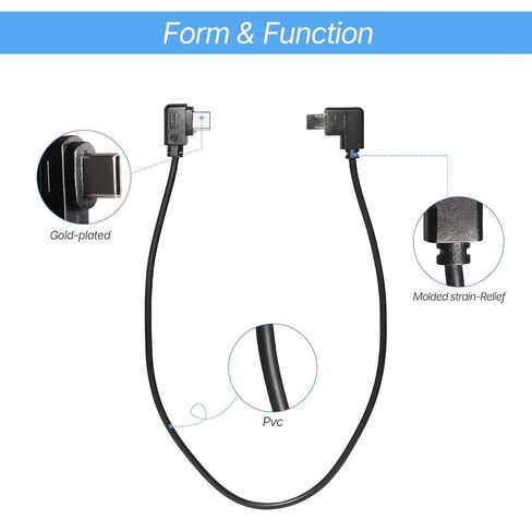 كابل تحرير مصراع الكاميرا USB-C إلى USB متعدد لـ DJI Ronin-SC/RS2/RSC2/RS3/RS3 Pro/PS3 Mini/RS4/RS4 Pro Stabilizer، لـ SN A6400 A6600 A7R4 A7R5 A7S3 A7M4 كابل تحكم RSS للأعلى 30 سم in Kuwait