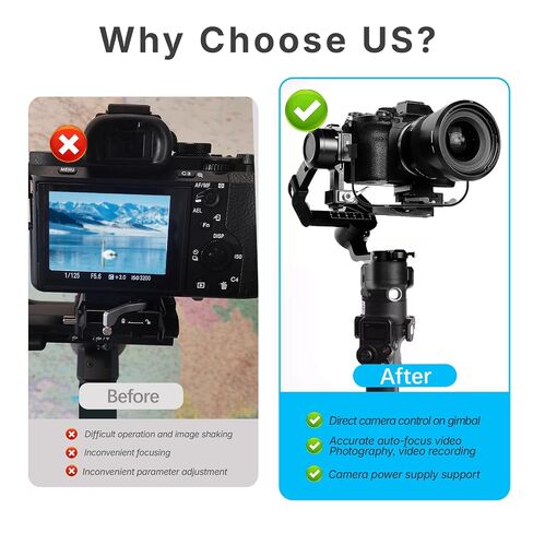 كابل تحرير مصراع الكاميرا USB-C إلى USB متعدد لـ DJI Ronin-SC/RS2/RSC2/RS3/RS3 Pro/PS3 Mini/RS4/RS4 Pro Stabilizer، لـ SN A6400 A6600 A7R4 A7R5 A7S3 A7M4 كابل تحكم RSS للأعلى 30 سم in Kuwait