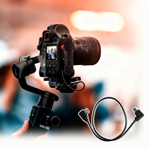 كابل تحرير مصراع الكاميرا USB-C إلى USB متعدد لـ DJI Ronin-SC/RS2/RSC2/RS3/RS3 Pro/PS3 Mini/RS4/RS4 Pro Stabilizer، لـ SN A6400 A6600 A7R4 A7R5 A7S3 A7M4 كابل تحكم RSS للأعلى 30 سم in Kuwait