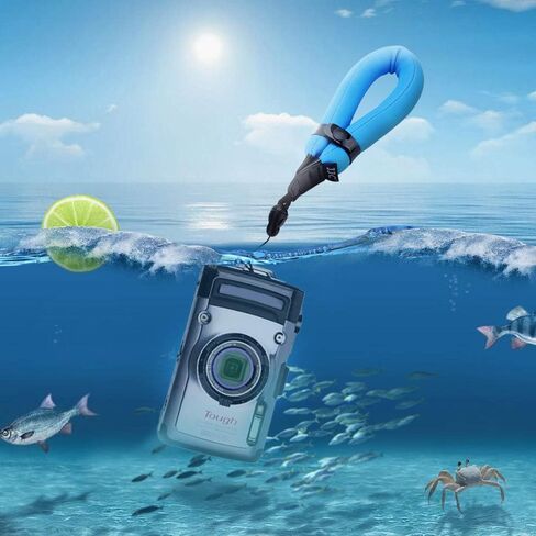 حافظة كاميرا مدمجة JJC + حزام عائم للكاميرا لكاميرات Olympus TG-7 TG7 TG-6 TG6 TG-5 TG5 TG-4 TG4 TG-3 TG3 TG-2 TG2 TG-1 TG1، كاميرات Fujifilm Fuji XP140 XP130 XP120 XP80 in Kuwait