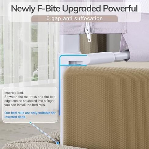 omzer 3-Piece King Size Bed Rail for Toddlers - Toddler Bed Rails with Double Child Lock, Bed Rail for Baby Kids with Pattern, Height Adjustment Guardrail for King Size Bed, 78.7x78.7x74.8" in Saudi Arabia