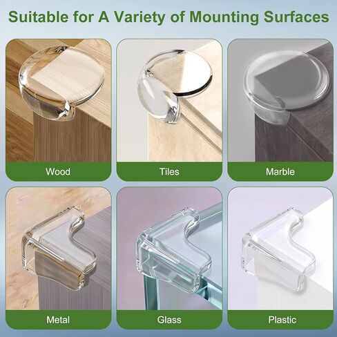 32 Pack Corner Protector Baby, 2 Shapes Baby Proof Corners and Edges Clear Furniture Corner Covers & Edge Safety Bumpers Table Corner Protectors and Edge Guards for Baby Proofing, Sharp Edges in Kuwait
