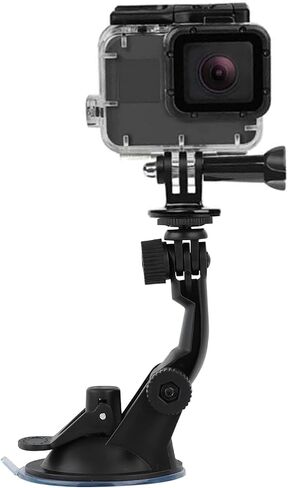Suction Cup Mount Compatible with Gopro Hero 13 12 11 10 9 8/AKASO EK7000/Brave 4/Brave 7/V50X/Insta360 x5 x4/ODDV/DJI Osmo Action 5 Pro/Apexcam/Icefox Action Camera, Car Windshield Camera Mount | Compatible with AKASO EK7000/Brave 7/Brave 4/V50X/Gopro He in Saudi Arabia