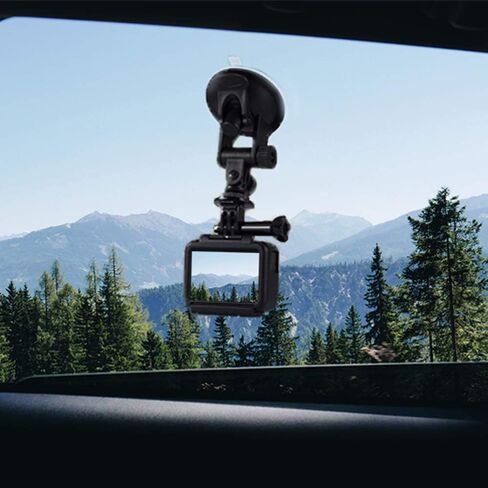 Suction Cup Mount Compatible with Gopro Hero 13 12 11 10 9 8/AKASO EK7000/Brave 4/Brave 7/V50X/Insta360 x5 x4/ODDV/DJI Osmo Action 5 Pro/Apexcam/Icefox Action Camera, Car Windshield Camera Mount | Compatible with AKASO EK7000/Brave 7/Brave 4/V50X/Gopro He in Saudi Arabia