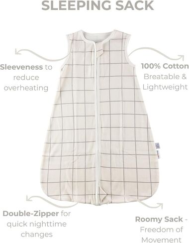 Baby Swaddle Sleep Sack Set (2-Pack), Adjustable Zipper Newborn Swaddle + Wearable Sleep Sack, 100% Cotton, Soft Breathable Newborn to 9 Months Baby Transition Sleep Set in Kuwait