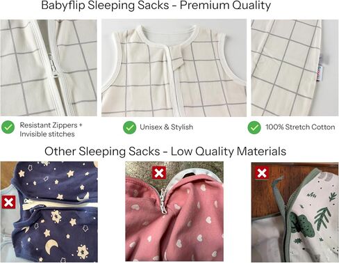 Baby Swaddle Sleep Sack Set (2-Pack), Adjustable Zipper Newborn Swaddle + Wearable Sleep Sack, 100% Cotton, Soft Breathable Newborn to 9 Months Baby Transition Sleep Set in Kuwait