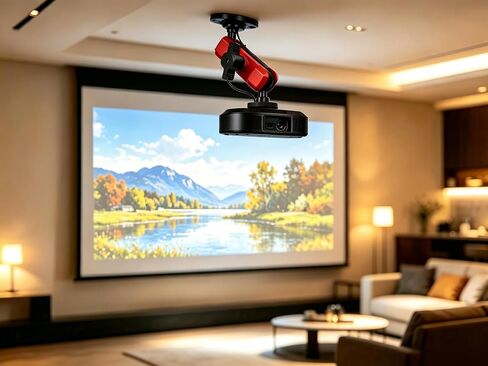 Wall Camera Mount Bracket, 1/4"-20 Heavy Duty Aluminum Arm with Dual Ball Heads, 360° Adjustable Holder for Camcorders/CCTV/DSLR Action Camera, Indoor Outdoor Wall Desktop Car Ceiling Installation in Saudi Arabia