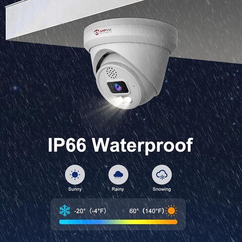 Anpviz 6MP PoE IP Camera for Businees, UltraHD Turret Camera Outdoor with Two Way Audio, 100FT Smart Color Night Vision, AI Human Vehicle Detection,256GB MicroSD Slot, IP66 Full Metal NDAA(U Series) in Saudi Arabia