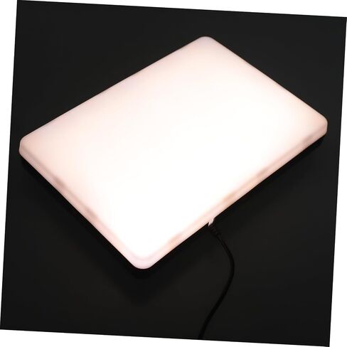 Rechargeable LED Video Light Panel for Vlogging and Video Recording, Lightweight Energy Efficient Plastic Portable Spotlight for Photography and Streaming in Saudi Arabia