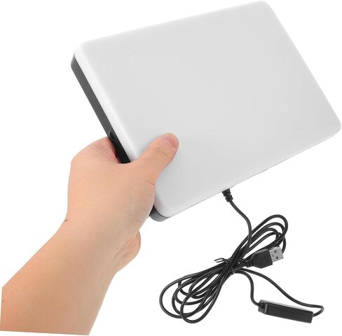 Rechargeable LED Video Light Panel for Vlogging and Video Recording, Lightweight Energy Efficient Plastic Portable Spotlight for Photography and Streaming in Saudi Arabia