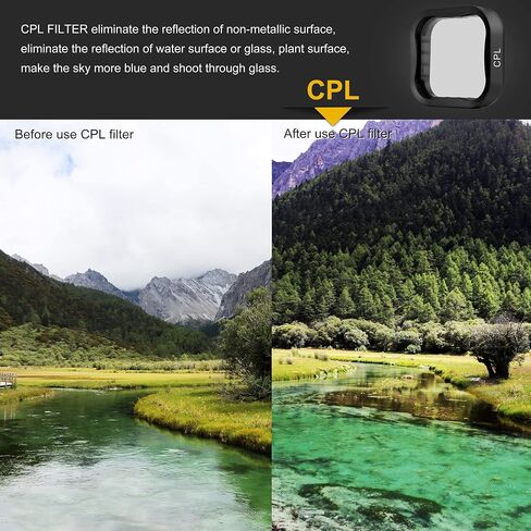 GEPULY ND CPL Filter Light Red Magenta Filters for GoPro Hero 7 6 5 Black | ND8 ND16 ND32 Neutral Density Circular Polarizer Color Correction Multi-Coated Light Control Snorkeling Go Pro Accessories in Saudi Arabia