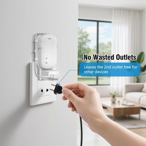Outlet Wall Mount for Blink Sync Module Core, Space Saving, No Messy Wires | No-Drilling Wall Mount Bracket for Blink Outdoor/Indoor Security Camera,with Short Cable(Sync Module Core Not Included) in Kuwait