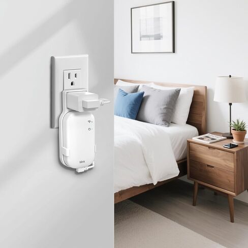 Outlet Wall Mount for Blink Sync Module Core, Space Saving, No Messy Wires | No-Drilling Wall Mount Bracket for Blink Outdoor/Indoor Security Camera,with Short Cable(Sync Module Core Not Included) in Kuwait