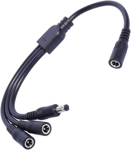 1 to 3 Split DC5521 Power Extension Cable 30cm for Tapo C110 C211 C510W Cameras and More Digital Devices Electronic Device Charger in Saudi Arabia