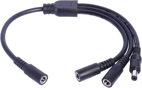 1 to 3 Split DC5521 Power Extension Cable 30cm for Tapo C110 C211 C510W Cameras and More Digital Devices Electronic Device Charger in Saudi Arabia