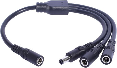 1 to 3 Split DC5521 Power Extension Cable 30cm for Tapo C110 C211 C510W Cameras and More Digital Devices Electronic Device Charger in Saudi Arabia