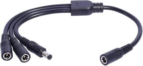 1 to 3 Split DC5521 Power Extension Cable 30cm for Tapo C110 C211 C510W Cameras and More Digital Devices Electronic Device Charger in Saudi Arabia
