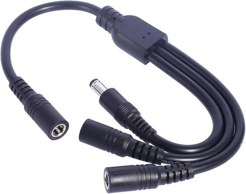 1 to 3 Split DC5521 Power Extension Cable 30cm for Tapo C110 C211 C510W Cameras and More Digital Devices Electronic Device Charger in Saudi Arabia