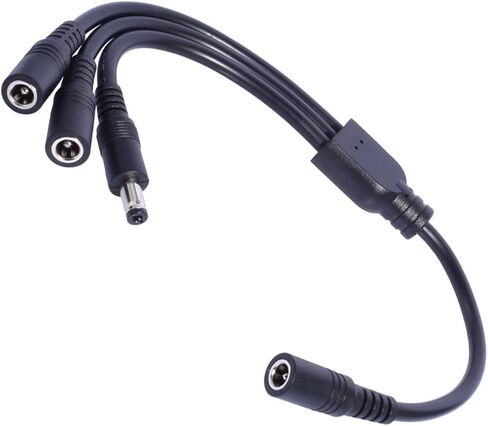 1 to 3 Split DC5521 Power Extension Cable 30cm for Tapo C110 C211 C510W Cameras and More Digital Devices Electronic Device Charger in Saudi Arabia