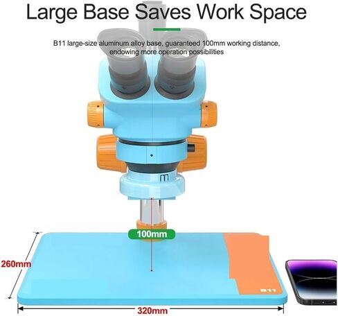 Microscope, Microscope Trinocular 7-50X Continuous Zoom Phone PCB with Camera for Electronic Repair Equipment for Children Students Adults Beginner Learning and Experiment,for Homeschool Lab in Saudi Arabia