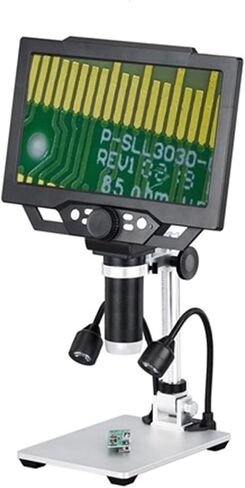 Microscope, Microscope Dill 12MP 9-inch LCD 1-1600X Continuous Magnification Photo Video Playback Mode,for Homeschool Lab in Saudi Arabia