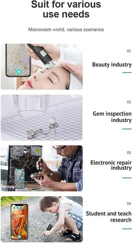 High Resolution Wireless Digital Microscope with 1000x Magnification for Academic Research and Home Use ABS Material in Saudi Arabia