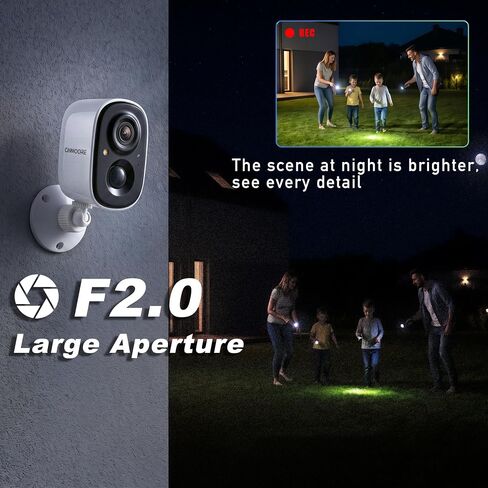 Security Camera Wireless Outdoor 2.5K, 2.4G WiFi Battery Powered Indoor Camera, Magnetic Mount Cameras for Home Security, AI Detection Night Vision Smart Camera with Spotlight, Two Way Audio, 4pack in Saudi Arabia