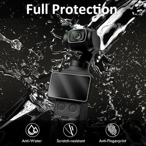 kinokoo Screen Protector for DJI Osmo Pocket 4/3 Vlogging Camera,Lens protector for DJI Osmo Pocket 4/3 Accessories, 0.25mm 9H Tempered Glass, Easy to Install,Ultra HD,Scratch Resistant[3+3Pack] in Kuwait