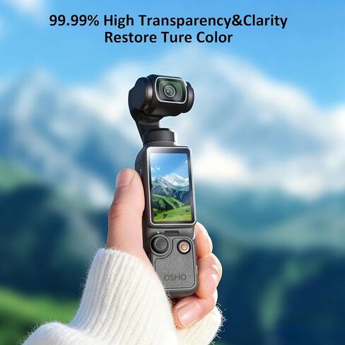 kinokoo Screen Protector for DJI Osmo Pocket 4/3 Vlogging Camera,Lens protector for DJI Osmo Pocket 4/3 Accessories, 0.25mm 9H Tempered Glass, Easy to Install,Ultra HD,Scratch Resistant[3+3Pack] in Kuwait