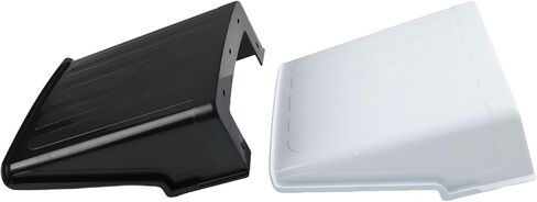 Outdoor Security Camera Sun Rain Cover | Plastic Lens Protector Shield For CCTV Cameras, Weather Resistant Sunshade Housing To Reduce Overheating, 2 Pack Black White in Kuwait