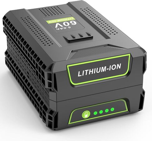 60V 5.0Ah Battery Replacement for Greenworks 60V Battery,Compatible with Greenworks 60 Volt Batteries LB604 2908502 LB6042 LB60A00 LB60A01 LB60A02,Fit for All 60Volt Power Tools in Kuwait