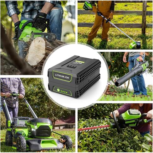 60V 5.0Ah Battery Replacement for Greenworks 60V Battery,Compatible with Greenworks 60 Volt Batteries LB604 2908502 LB6042 LB60A00 LB60A01 LB60A02,Fit for All 60Volt Power Tools in Kuwait
