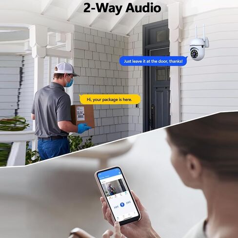 4 pcs of Wireless Indoor Camera 4MP Resolution, 360° Panoramic View, Two-Way Audio, 2.4GHz Wireless WiFi Connection, Motion Detection, Mobile app + USB Power Supply in Kuwait