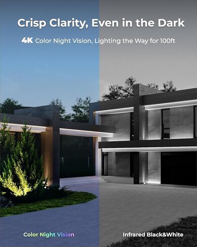 نظام كاميرا أمان REOLINK 4K WiFi مع 4 كاميرات وحزمة مفاتيح PoE، RLK12-800WB4 + RLA-PS1، رؤية ليلية ملونة بدقة 8 ميجابكسل، كشف ذكي، تسجيل 24/7، طاقة PoE 120 وات، تخزين محلي in Kuwait