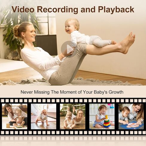 DEASON No WiFi Baby Monitor with Camera, 1080P Video, 5" Display, Secure Long Range 1200ft, 2-Way Talk, Night Vision, Temp & Sound Alert, White Noise, 64G Card in Saudi Arabia