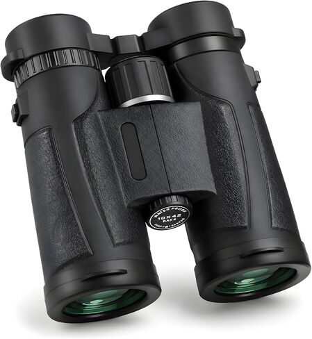 10x42 Binoculars for Adults, BAK4 Prism, FMC Multi-Coated Optics, Waterproof, Lens Binocular for Bird Watching, Hunting, Travel, Sports, Cruise, Watch the Game with Carrying Bag(No. 4) in Saudi Arabia