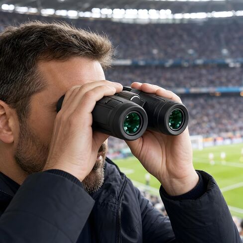 10x42 Binoculars for Adults, BAK4 Prism, FMC Multi-Coated Optics, Waterproof, Lens Binocular for Bird Watching, Hunting, Travel, Sports, Cruise, Watch the Game with Carrying Bag(No. 4) in Saudi Arabia