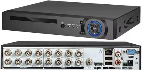 16 Channel Penta-Brid 8MP DVR, Support 16CH CVI/TVI/AHD/Analog up to 8MP, 16CH Additional IP up 8MP, 2 SATA HDD Slot, HDMI/VGA Output Digital Video Recorder 2000GB HDD Installed in Saudi Arabia