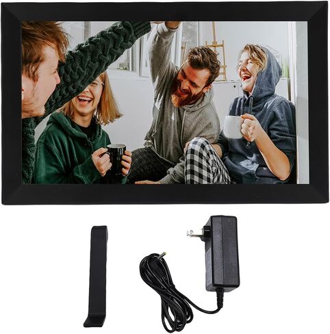 إطار صور رقمي Cuifati مقاس 15.6 بوصة، إطار صور رقمي واي فاي ذكي مع شاشة لمس بدقة 1920x1080 FHD وذاكرة 32 جيجابايت عرض شرائح يدور تلقائيًا، لعرض سطح المكتب على الحائط (قابس الولايات المتحدة) in Kuwait