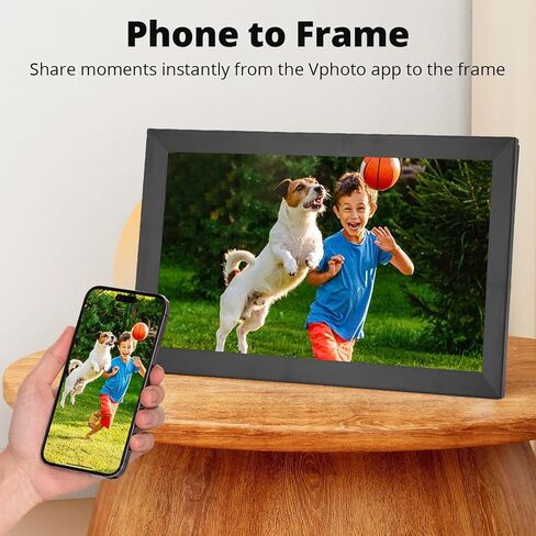 إطار صور رقمي Cuifati مقاس 15.6 بوصة، إطار صور رقمي واي فاي ذكي مع شاشة لمس بدقة 1920x1080 FHD وذاكرة 32 جيجابايت عرض شرائح يدور تلقائيًا، لعرض سطح المكتب على الحائط (قابس الولايات المتحدة) in Kuwait