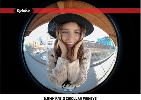 Opteka 6.5mm f/2 HD MC Manual Focus Fisheye Lens Compatible for Fuji X Mount APS-C Digital Cameras in Saudi Arabia