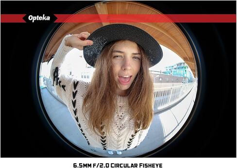 Opteka 6.5mm f/2 HD MC Manual Focus Fisheye Lens Compatible for Fuji X Mount APS-C Digital Cameras in Saudi Arabia