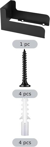 Black Metal Band Doorbell Rain Cover, Galvanized Iron Sun Shield for Video Doorbell, Coated Finish to Help Keep Out Rain, Sun, and Dust, Includes Mounting Screws and Anchors Kit in Saudi Arabia